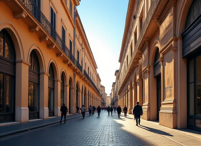 Veduta esterna dell'area di Via delle Tre Madonne a Roma dove ha sede DecoMetrics AI